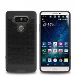 Wholesale LG V20 Iron Shield Hybrid Case (Black)